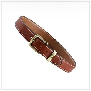 NWOT Aker B21 Concealed Carry Gun Belt Leather Tan Brass Buckle Holster Support